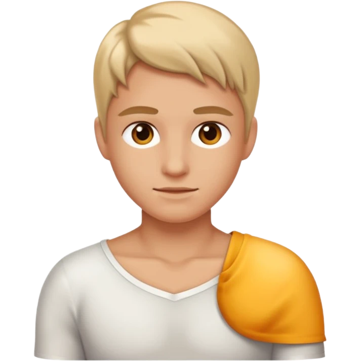 Tan lines on shoulder emoji