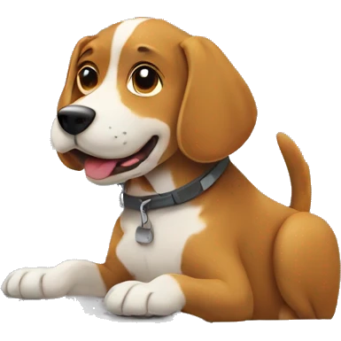 dog on a computer emoji