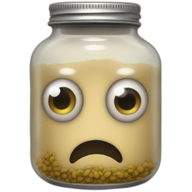 jar with eyes emoji