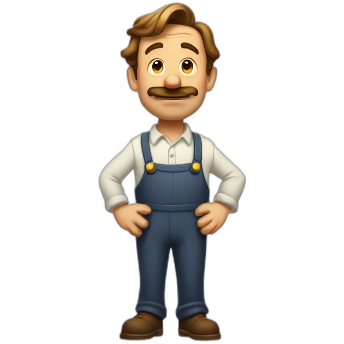 Walt Disney shrugging man emoji