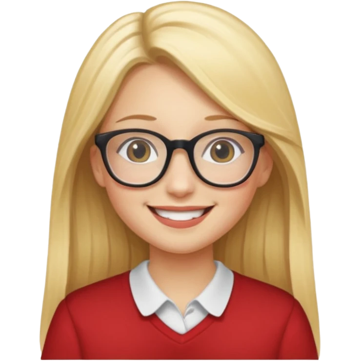 je voudrai un emoji d'une fille aux cheveux longs et blonds avec des lunettes entrain de PASSER DES MOMENTS EN FAMILLE emoji