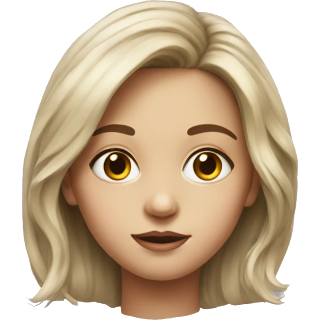 realistic portrait of girl emoji