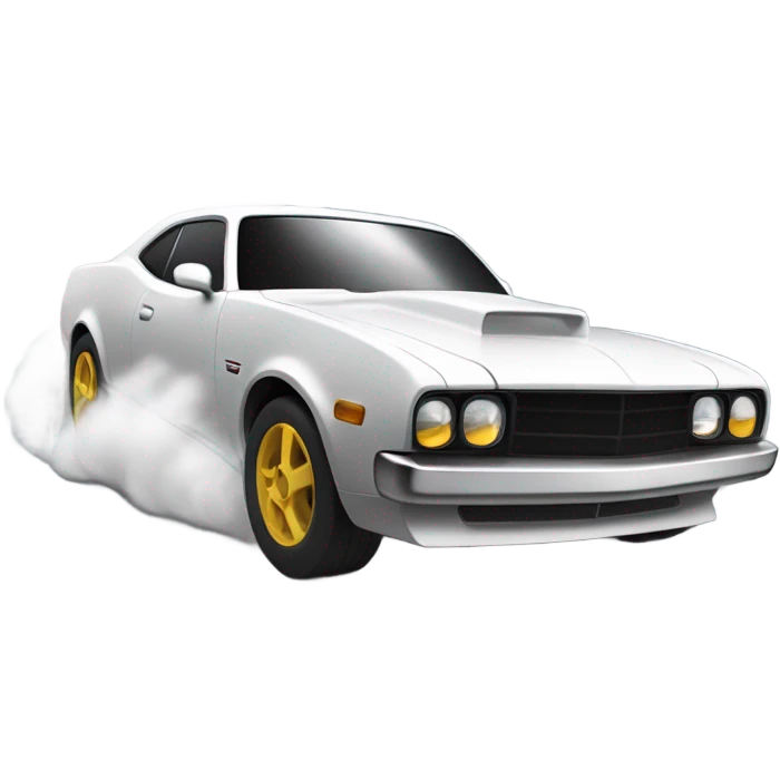 Car drifting emoji