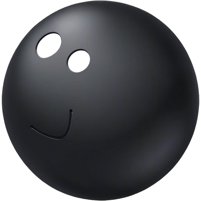 Big black ball-canon emoji