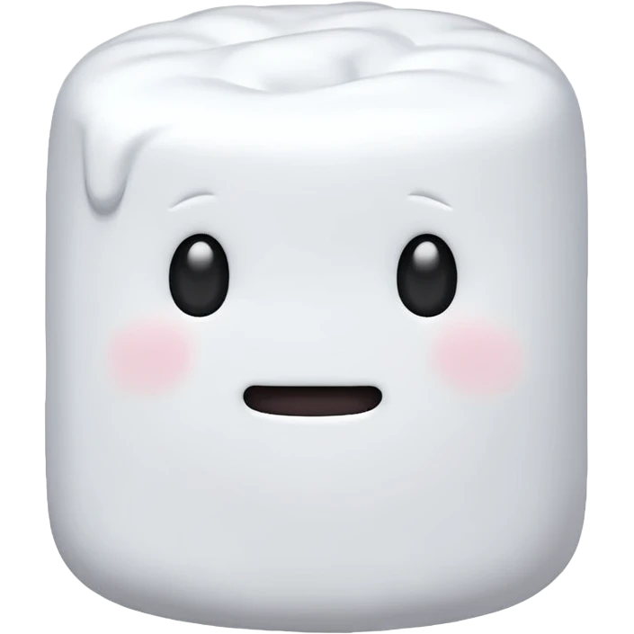 marshmallow with no face emoji
