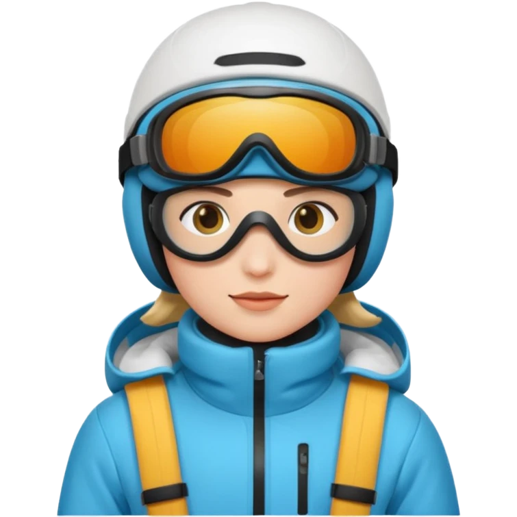 Skier with goggles emoji
