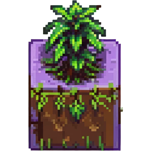 Minecraft grass block, square shape, brown and green, smooth emoji