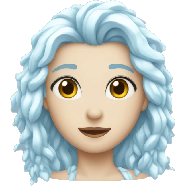 Icy heart emoji