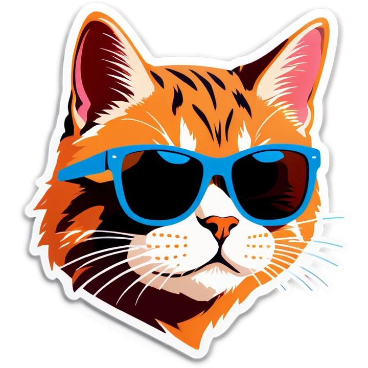 Cat with sunglasses emoji