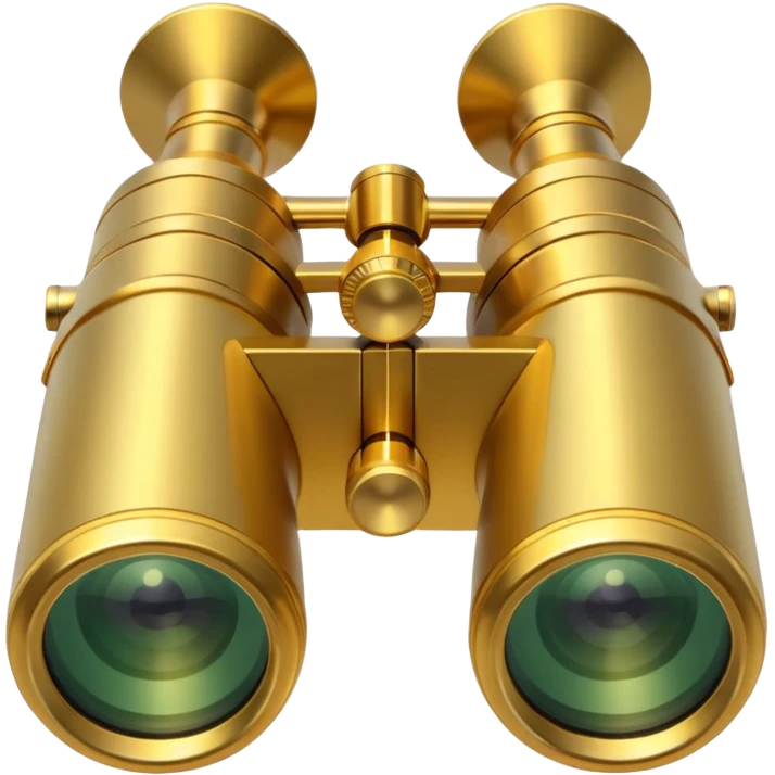  gold binoculars with large lenses emoji