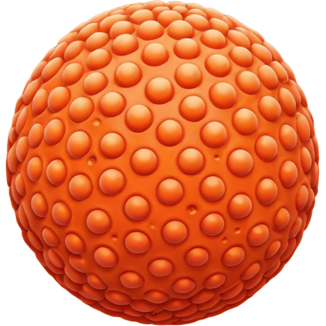 coral sphere, only sphere. emoji