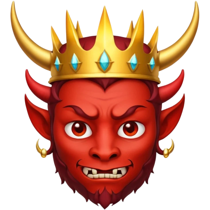 devil with crown emoji