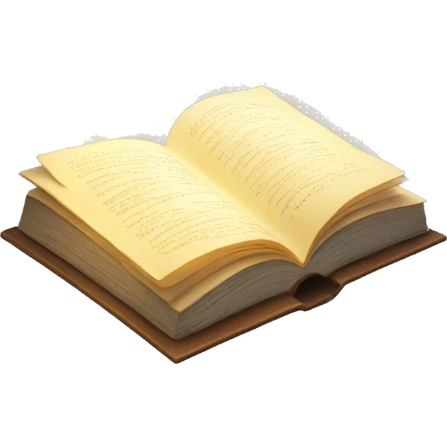 Open book with light emoji