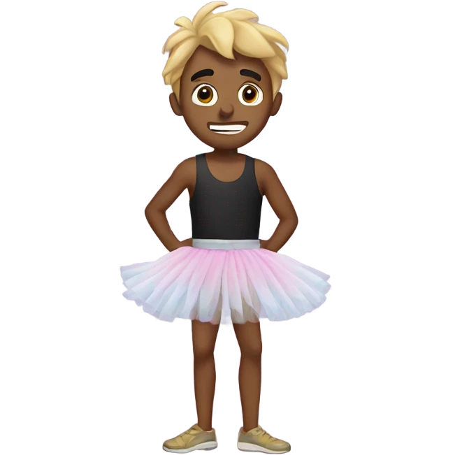  Trey wearing a tutu emoji