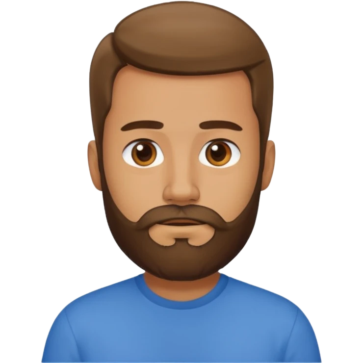 hombre con barba emoji