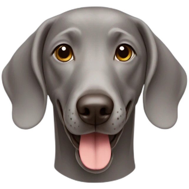 smiling-weimaraner emoji