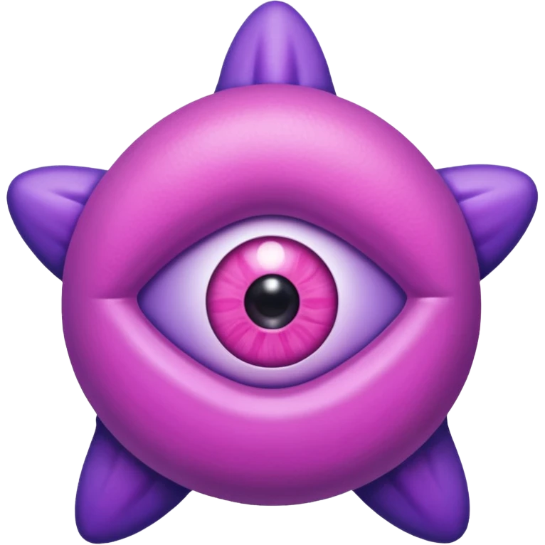 starro pink and purple with one round eye emoji