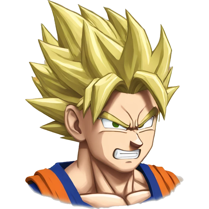 Super saiyan vegito face emoji