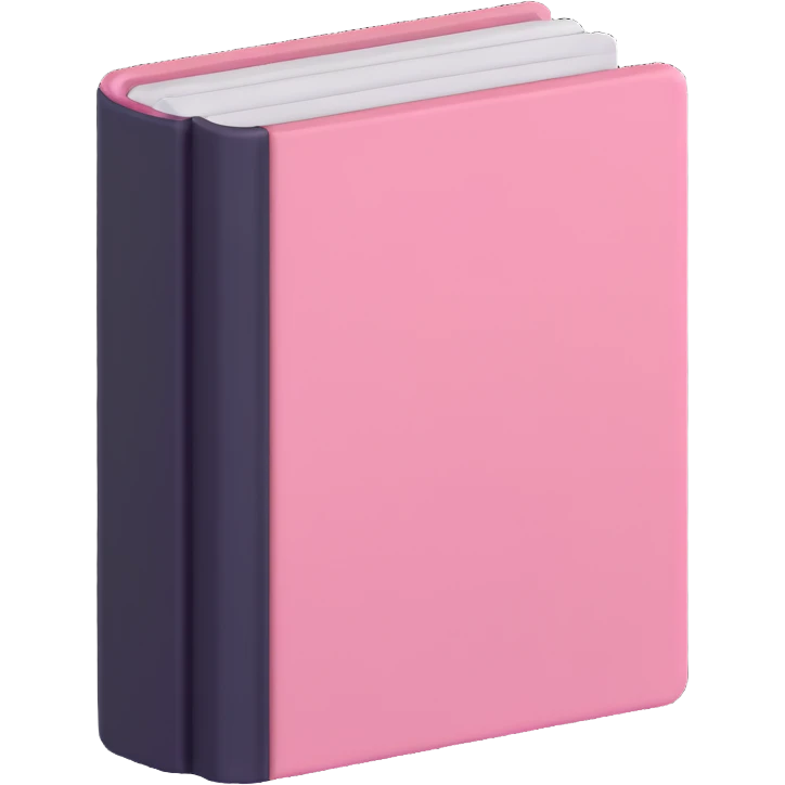 light pink book emoji