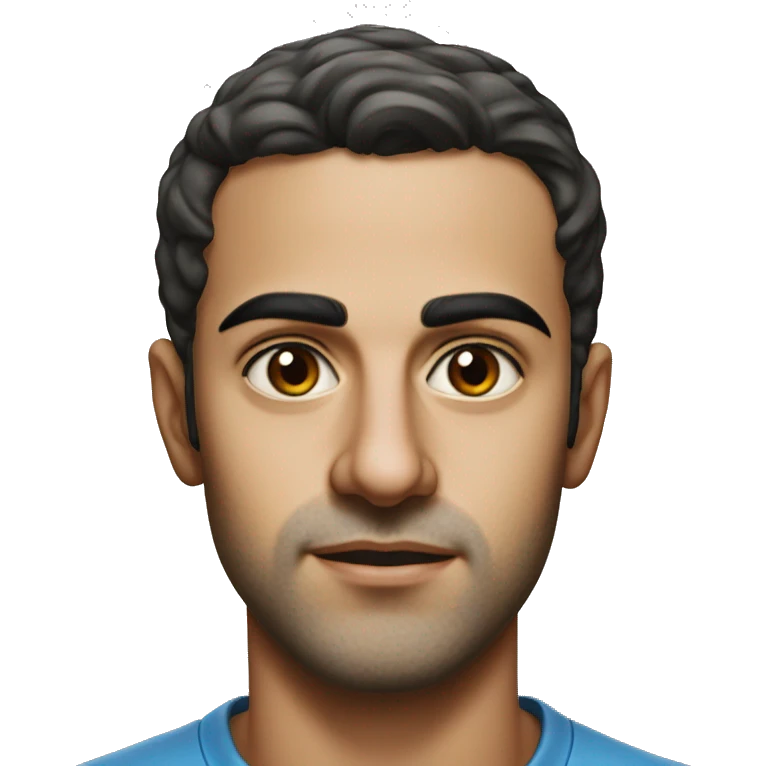 guy 20 years old iranian in 1970 photorealistic serious emoji