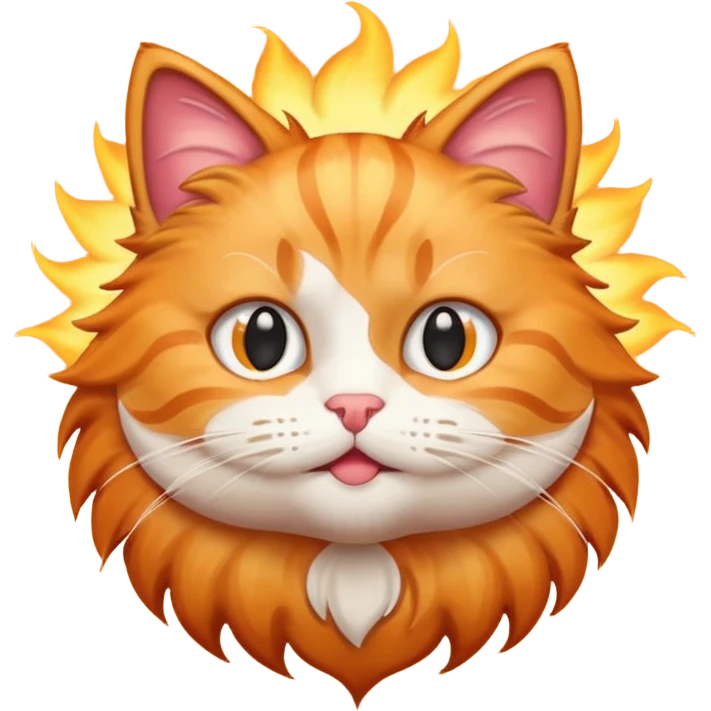 Emoji cat heat emoji