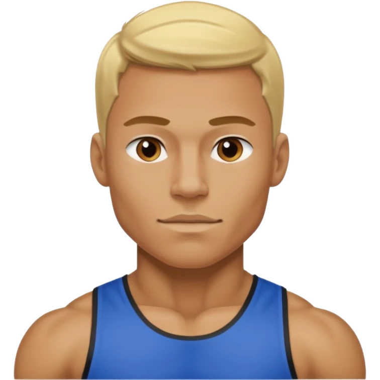 blonde black male athlete emoji