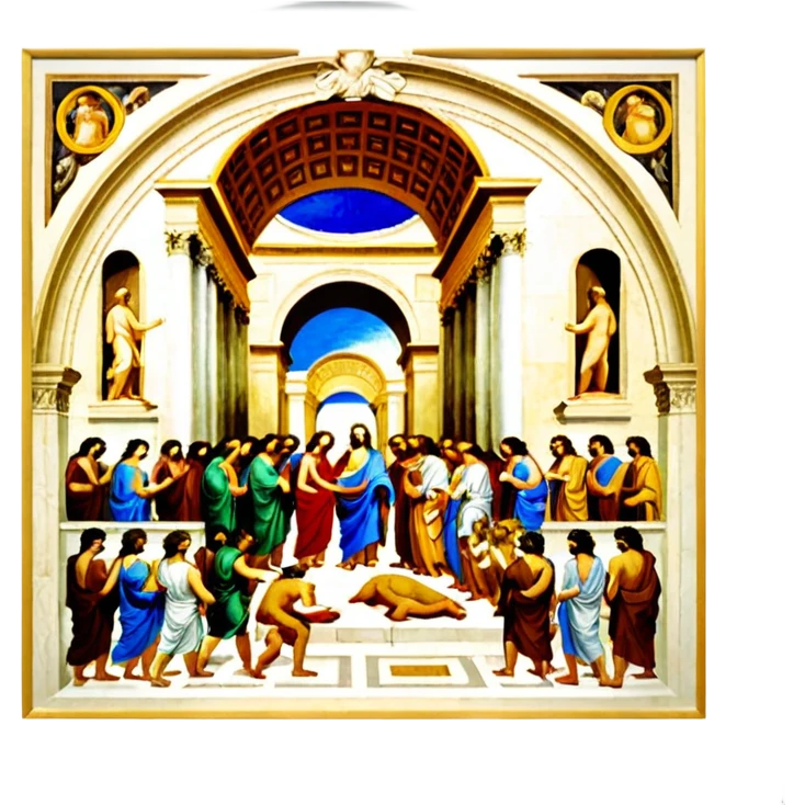 The school of Athens Painting emoji