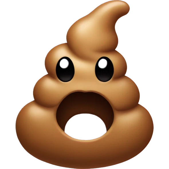 poop emoji with hearts in the air emoji