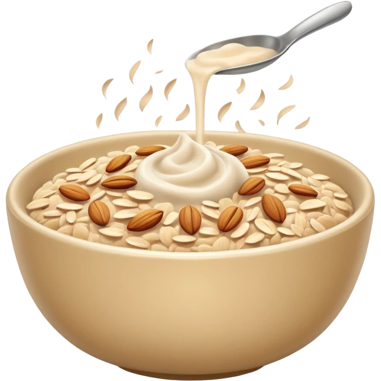 a bowl of oats emoji