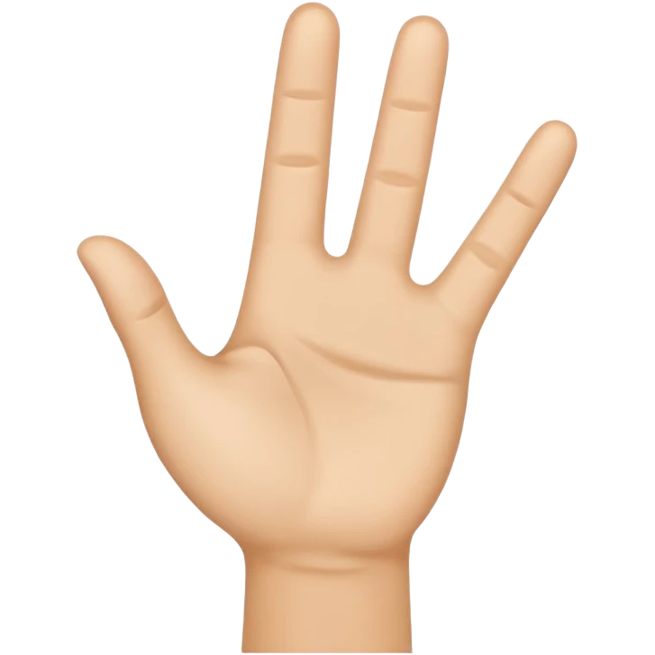 fingers of the hand waving emoji emoji