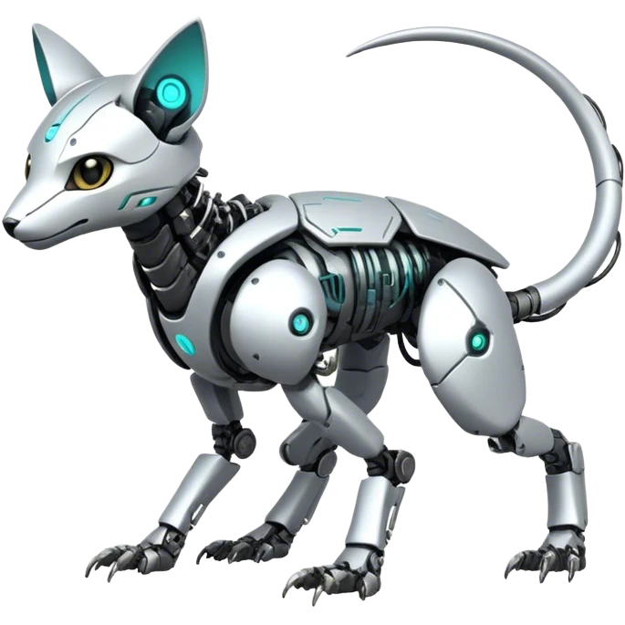 Modern Futuristic Cyborg-Vernid-Trico-species by LiLaiRa full body emoji