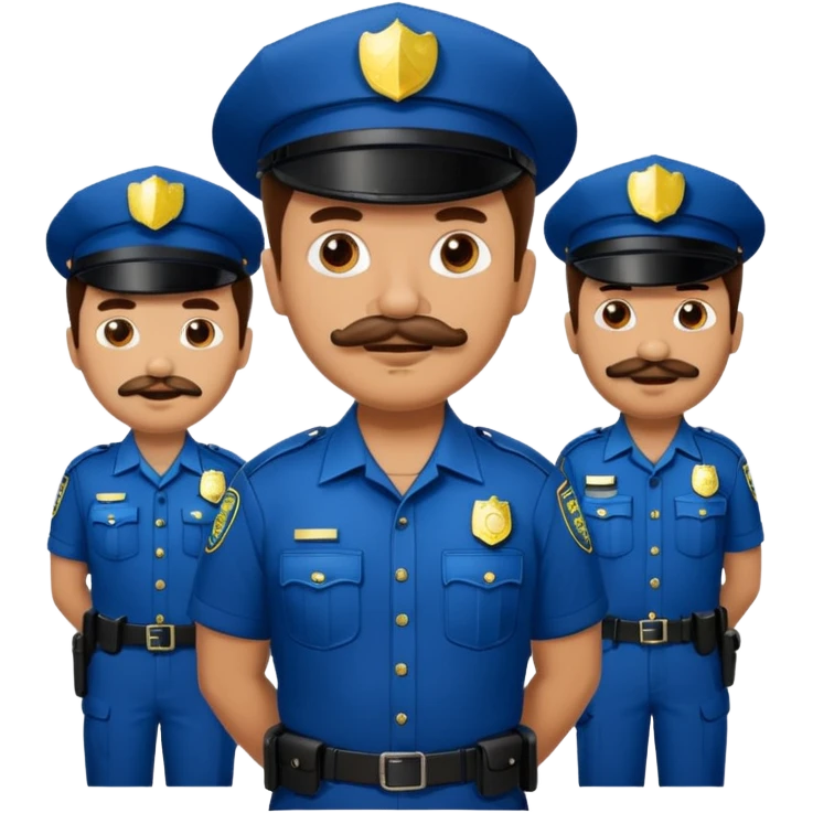 police with mustaches emoji