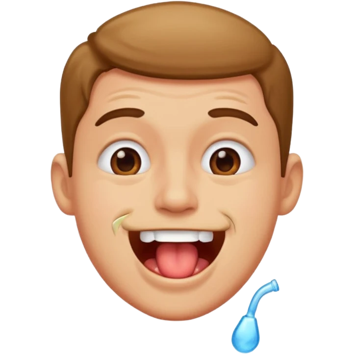 make him drool a lot emoji