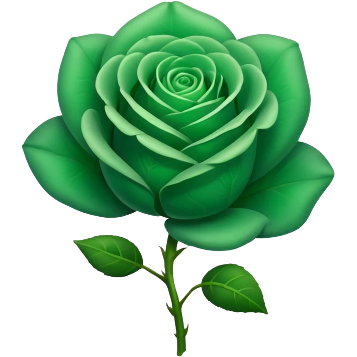Green Rose emoji