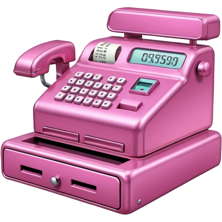 a pink cash emoji