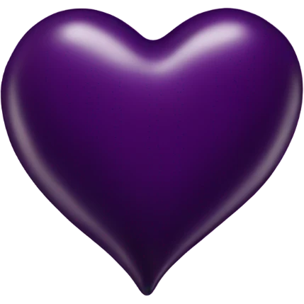 Aubergine colored heart emoji