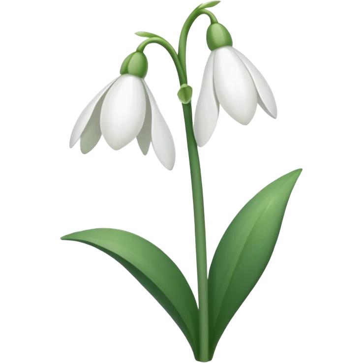 Snowdrop emoji