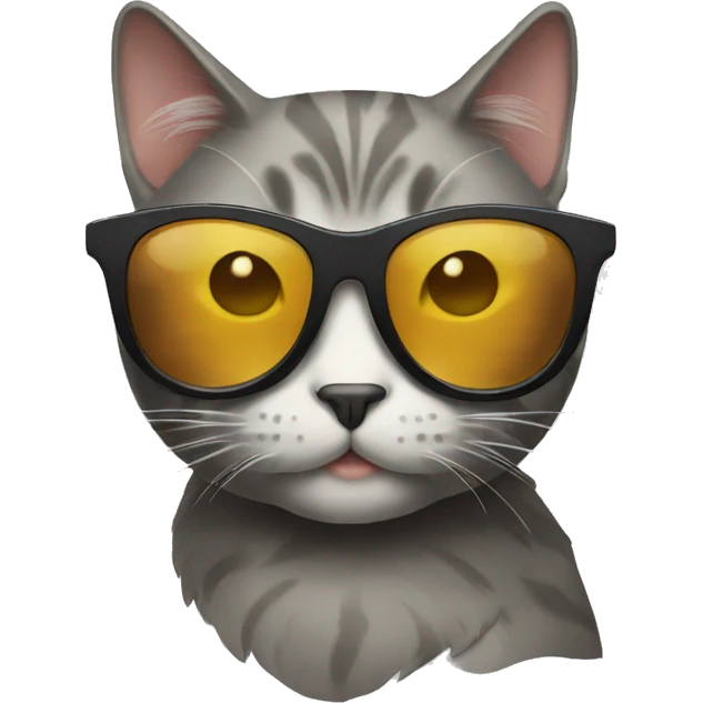 Cat with sunglasses emoji
