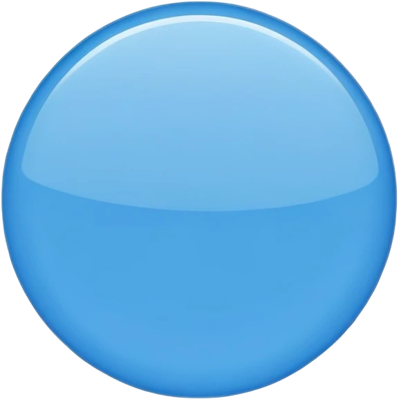 flat blue circle emoji