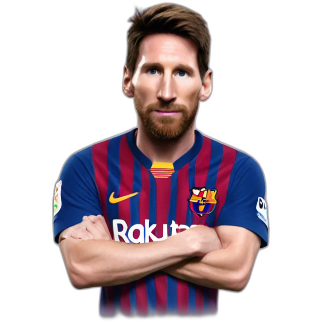 Messi con un Bate emoji