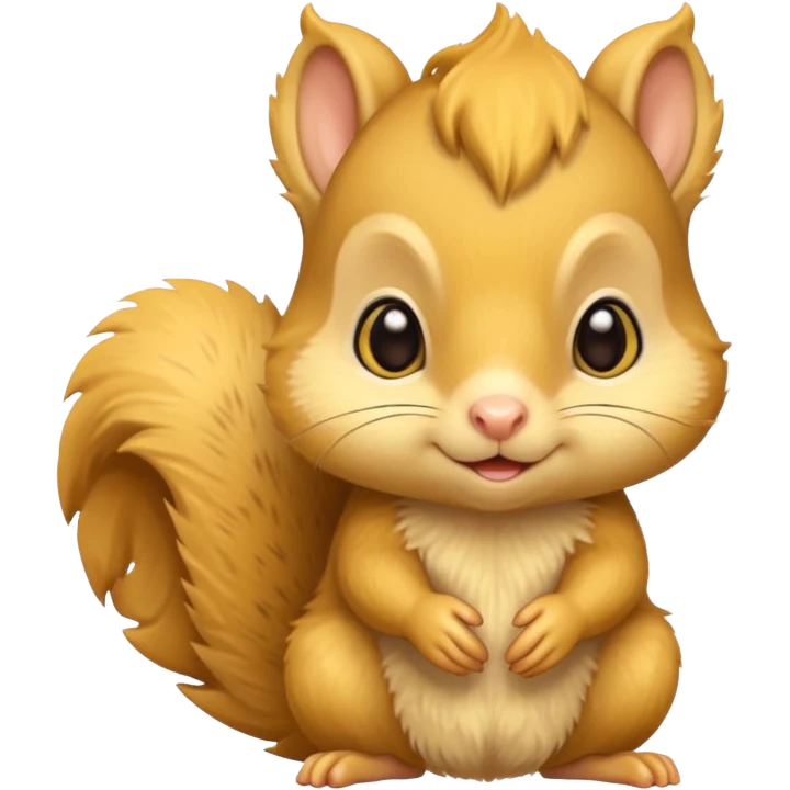 a yellow baby squirrel  emoji