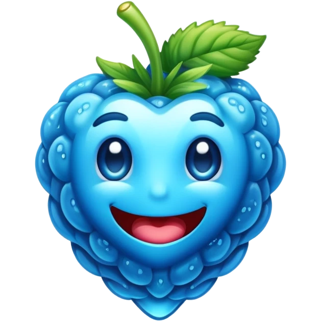 blue raspberry emoji