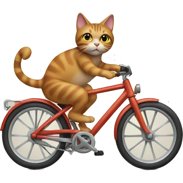 Cat on a bike emoji