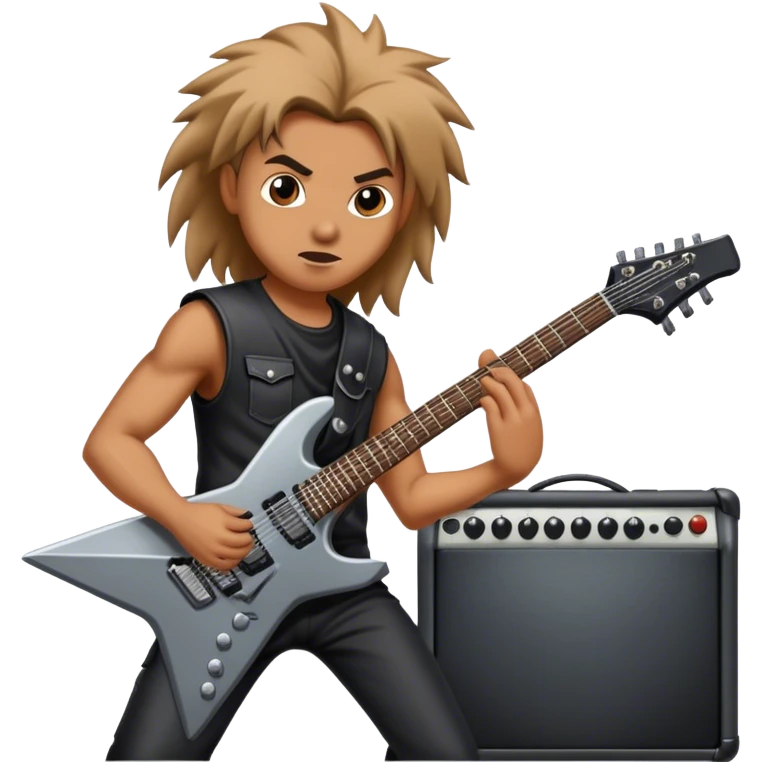 Heavy metal guitarist  emoji