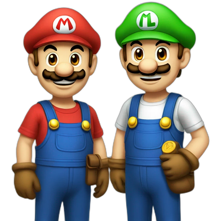 Mario et Luigi emoji