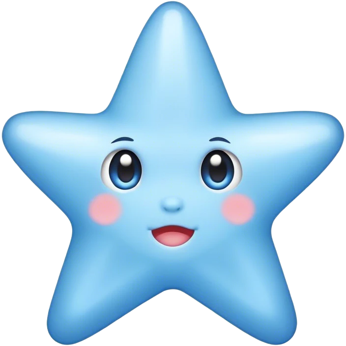 Baby blue star emoji