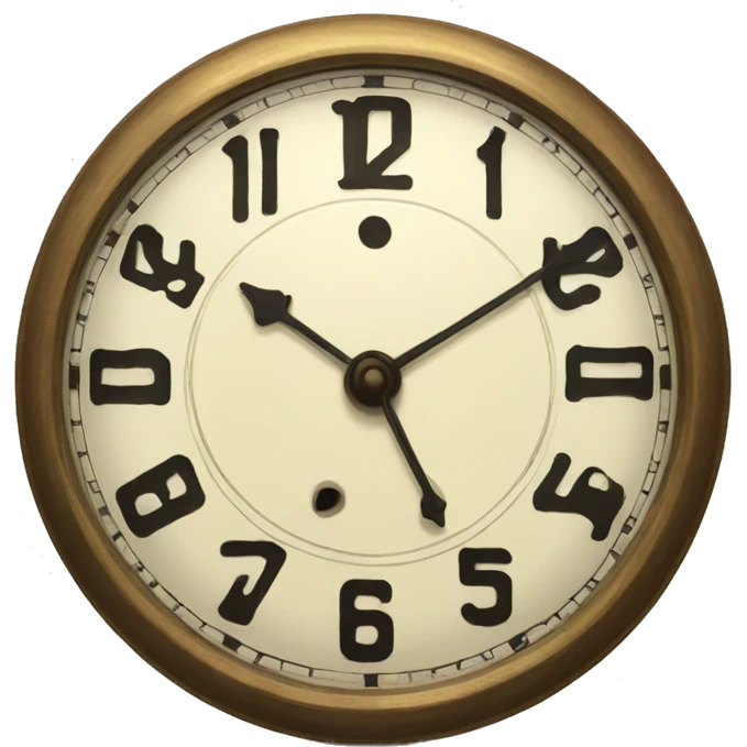 vintage clock emoji