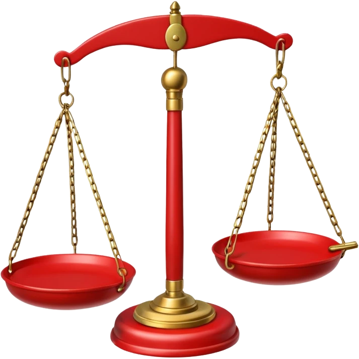 Hanging Balance Scale red emoji
