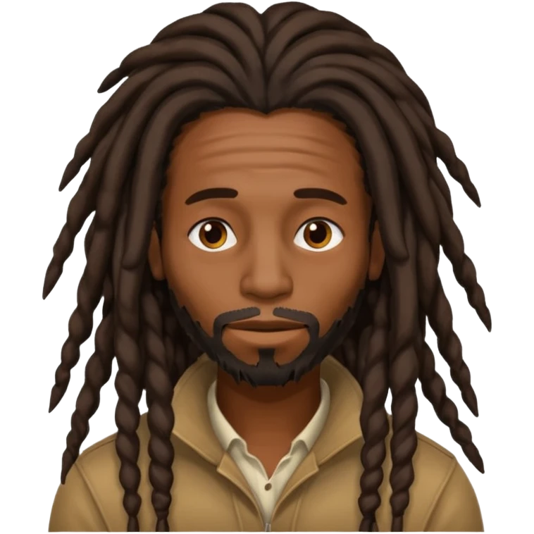 make a black man with long dreads covering his face  emoji