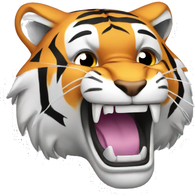 tiger roaring emoji